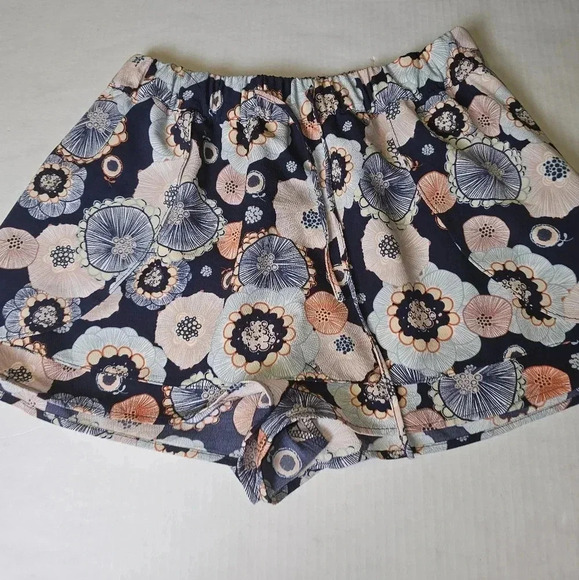 Zara Trafaluc Collection Multi Colored Floral Skort XS BOHO,BEACH,CASUAL - Picture 1 of 10